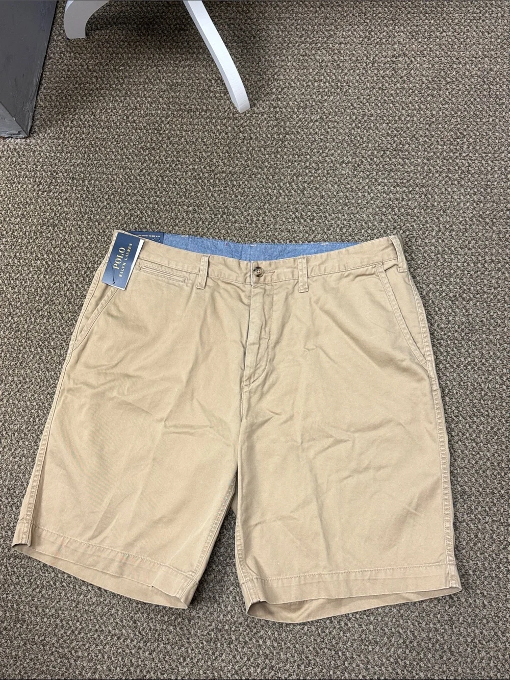 NWT Polo Ralph Lauren Relaxed Fit 10” Khaki Chino Shorts 38